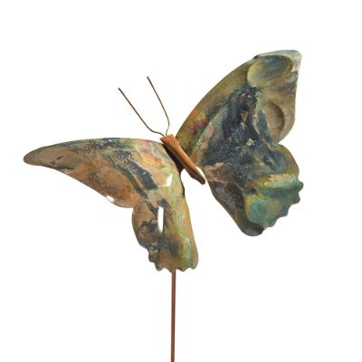 Set of Three Copper Butterfly Garden Stakes | Frontgate