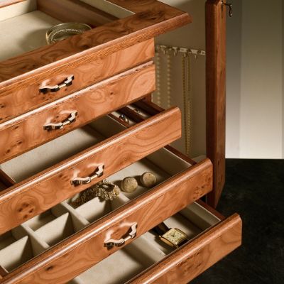 Agresti Italian Matte Briarwood Jewelry Chest | Frontgate
