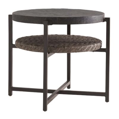 Tommy Bahama Blue Olive Round End Table Frontgate