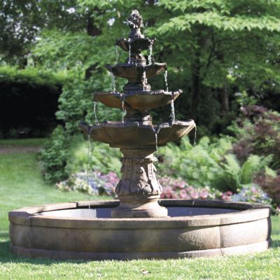 Classic Four-Tier Estate Fountain | Frontgate