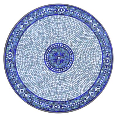 KNF Seafoam Atlas Mosaic Table Collection & Handcrafted Tile