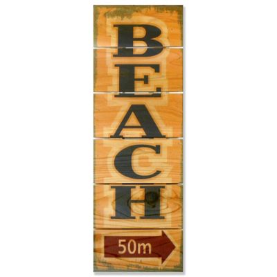 Beach Vintage Cedar Wall Art | Frontgate