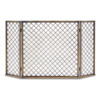 Hardwick Tri Panel Fireplace Screen Frontgate