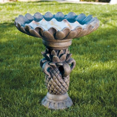 Pineapple Birdbath | Frontgate