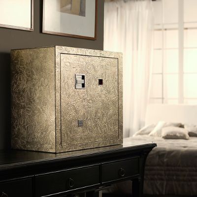 Agresti Gold Embossed Leather Jewelry Case Frontgate