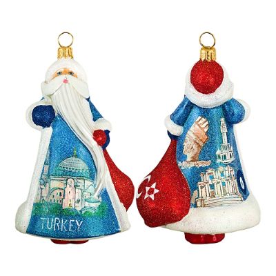 Glitterazzi International Turkey Santa Ornament | Frontgate