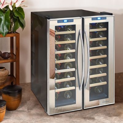 Vinotemp 48Bottle Dual Zone Wine Refrigerator Frontgate