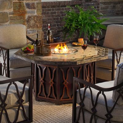 Tommy Bahama Black Sands Gas Fire Pit Frontgate