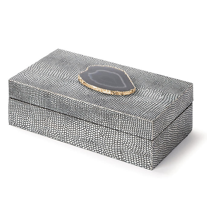 Faux Python Box with Agate | Frontgate