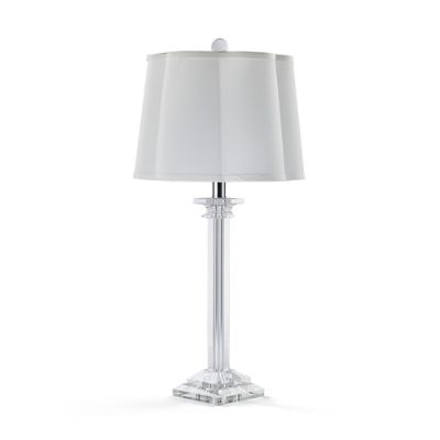 Crystal Buffet Lamp with Scalloped Shade Frontgate