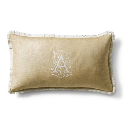 Capara Monogrammed Decorative Pillow Frontgate