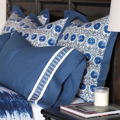 Indigo sales pillow shams