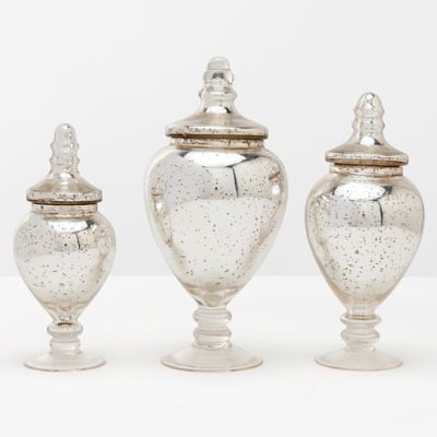 Dazio Glass Mercury Jar Set Frontgate