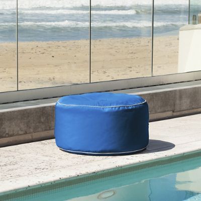 Indoor/Outdoor Round Bean Bag Ottoman Frontgate
