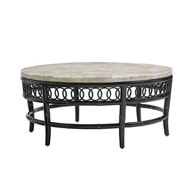 Marimba Round Crystal Stone Cocktail Table by Tommy Bahama | Frontgate