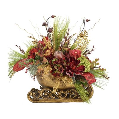 Holiday Gathering Sleigh Floral Arrangement | Frontgate