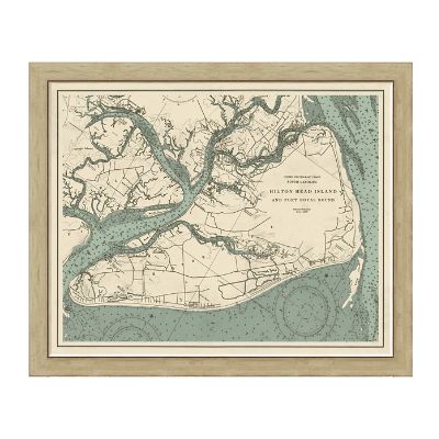 Hilton Head Island Framed Map | Frontgate