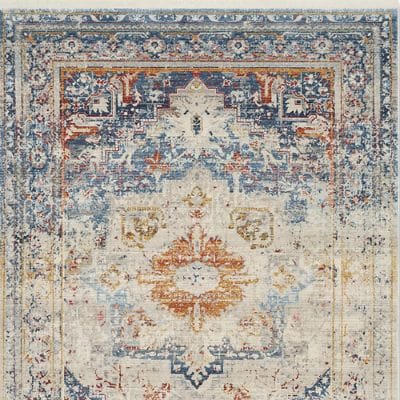 Palisades Performance Area Rug with Soft Hues & Finished Edges
