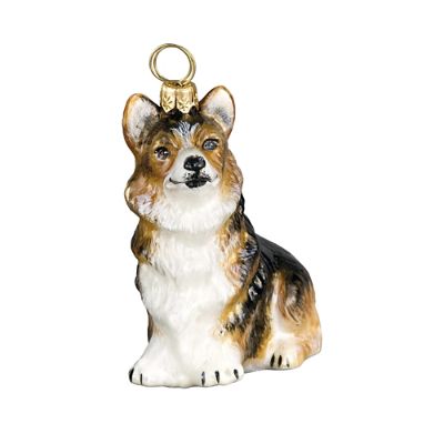 Tri color 2024 corgi ornament