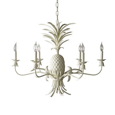 BOULANGER house, Belgium. Pineapple chandelier with 6 li…