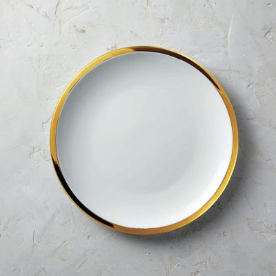 Gold Trimmed Dinner Plates, Set of Four | Frontgate