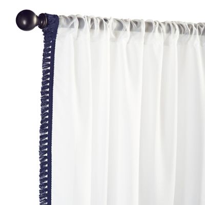 Delia Sheer Outdoor Drapery Panel With Eyelash Fringe Frontgate