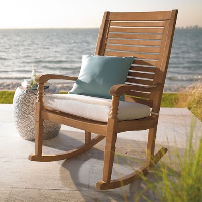 Teak Nantucket Rocking Chair Grandin Road