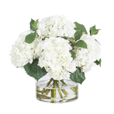 White Hydrangea Vase | Frontgate