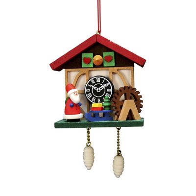 Santa Cuckoo Clock Ornament Frontgate