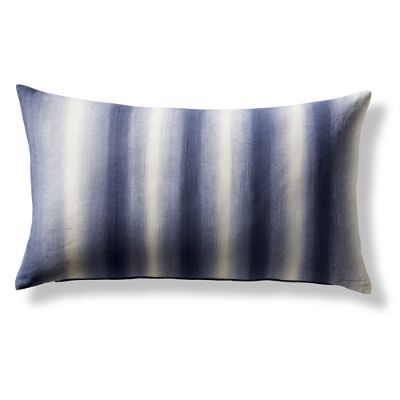 Hand-painted Indigo Decorative Lumbar Pillow | Frontgate