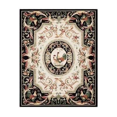 Rooster Hand-Hooked Wool Rug | Frontgate