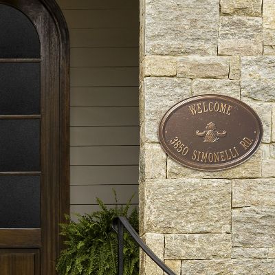 Designer Oval Wall Address Plaque Frontgate