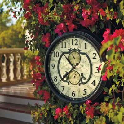 Lavina Outdoor Clock Frontgate