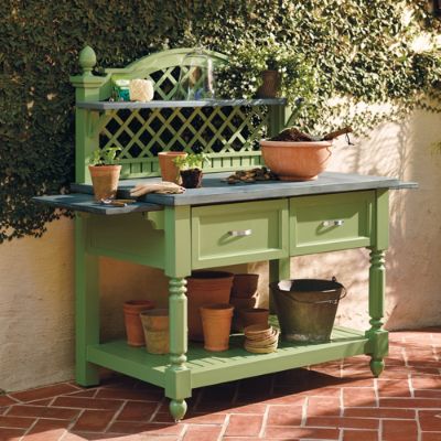 Caroline Potting Bench Frontgate