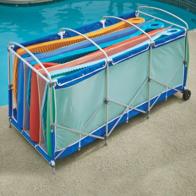 outdoor pool float storage