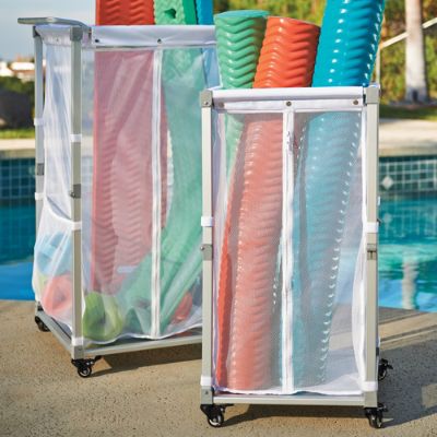 Collapsible Pool Storage Cart | Frontgate