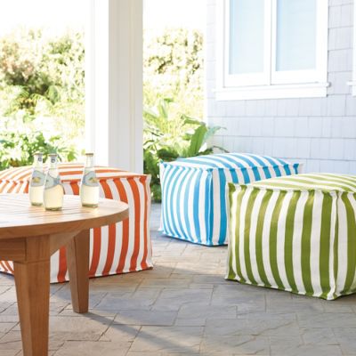 Outdoor discount pouf seating