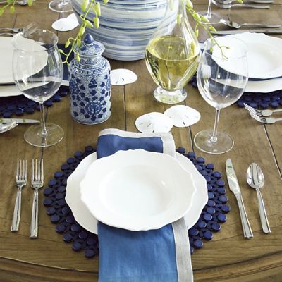 Kim Seybert Bamboo Rounds Placemats, Set of Four | Frontgate