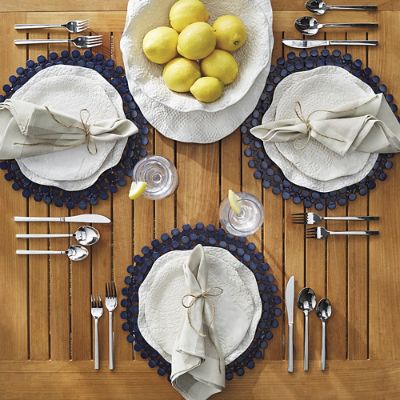 Kim Seybert Bamboo Rounds Placemats, Set of Four | Frontgate