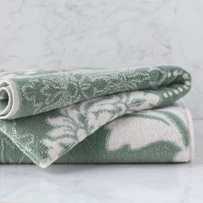 Blythe Twotone Damask Bath Towel Frontgate