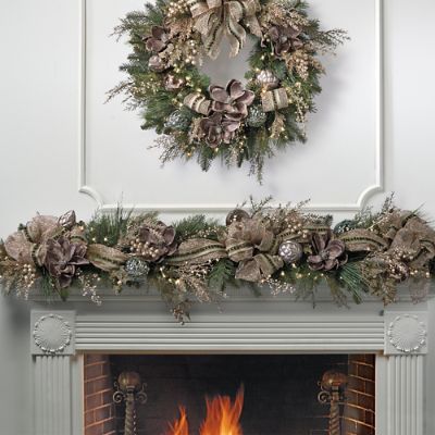 Vintage Glamour Pre-decorated Garland | Frontgate