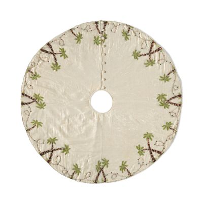 Holiday Palm Trees Tree Skirt Frontgate