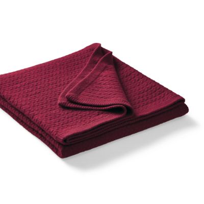 Cashmere Cable Knit Throw Frontgate