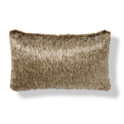 Luxury Faux Fur Lumbar Pillow | Frontgate