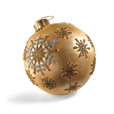 Ivory Large Fiberoptic Ornament Frontgate