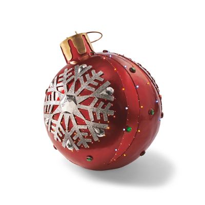 Red Large Fiberoptic Ornament Frontgate