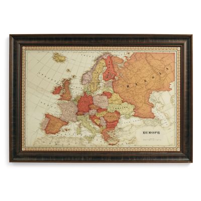 Europe Magnetic Travel Map | Frontgate