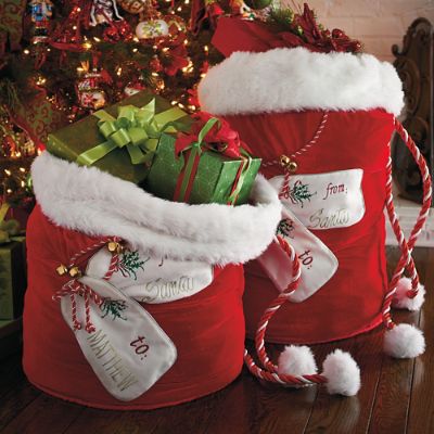 Quilted Santa Bag Frontgate