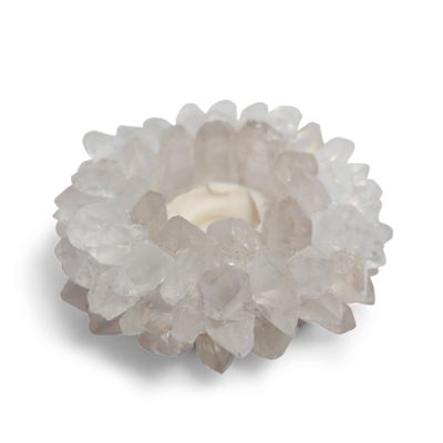 Quartz Crystal Point Candle Holder | Frontgate