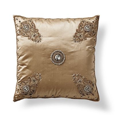 Silk Persian Jeweled Throw Pillow Frontgate